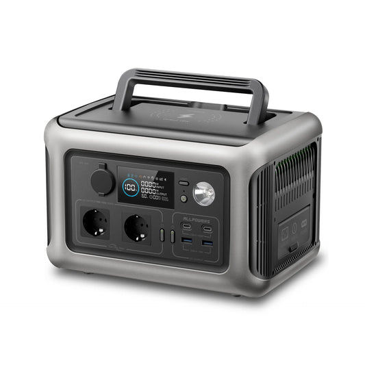 ALLPOWERS Portable Power Station R600, 299Wh LiFeP04 Battery with 2x 600W (1200W Surge) AC Outlets for Outdoor Camping RV Home