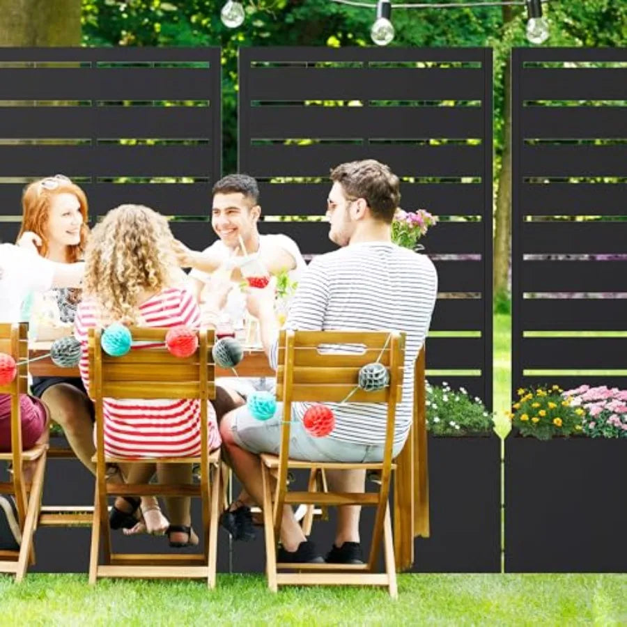 Sturdy Metal Raised Garden Bed With Drainage And Trellis