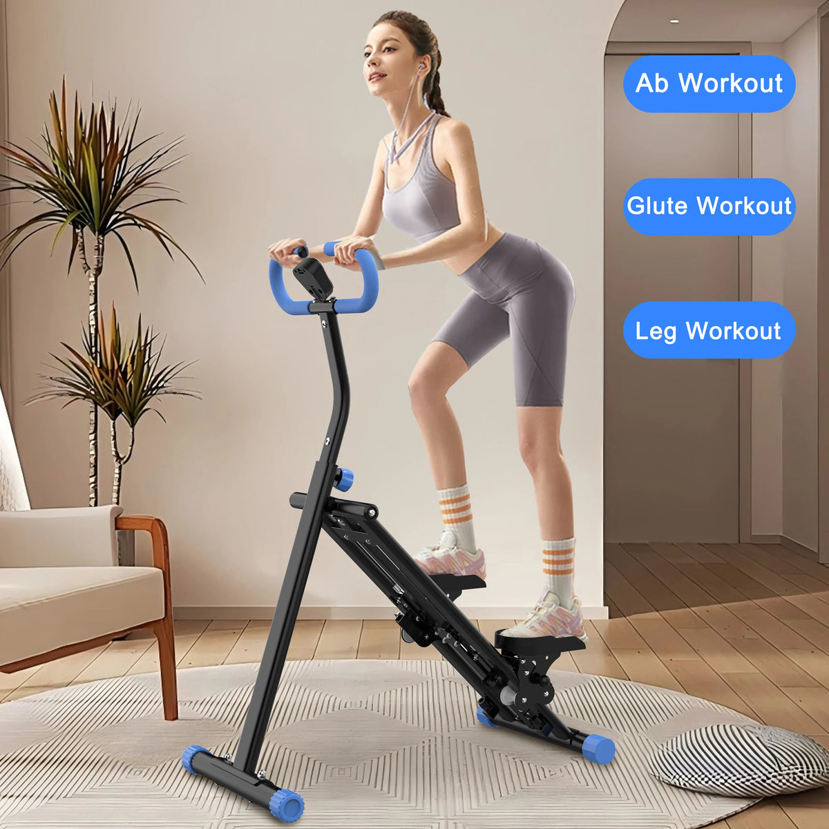Vertical Climber Machine Adjustable Resistance Full Body Home Workout