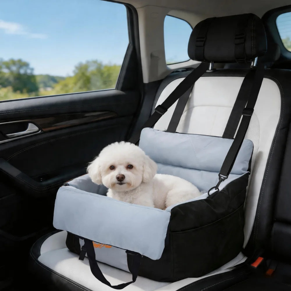 Borwart Portable Dog Car Seat With Safety Belt And Cover