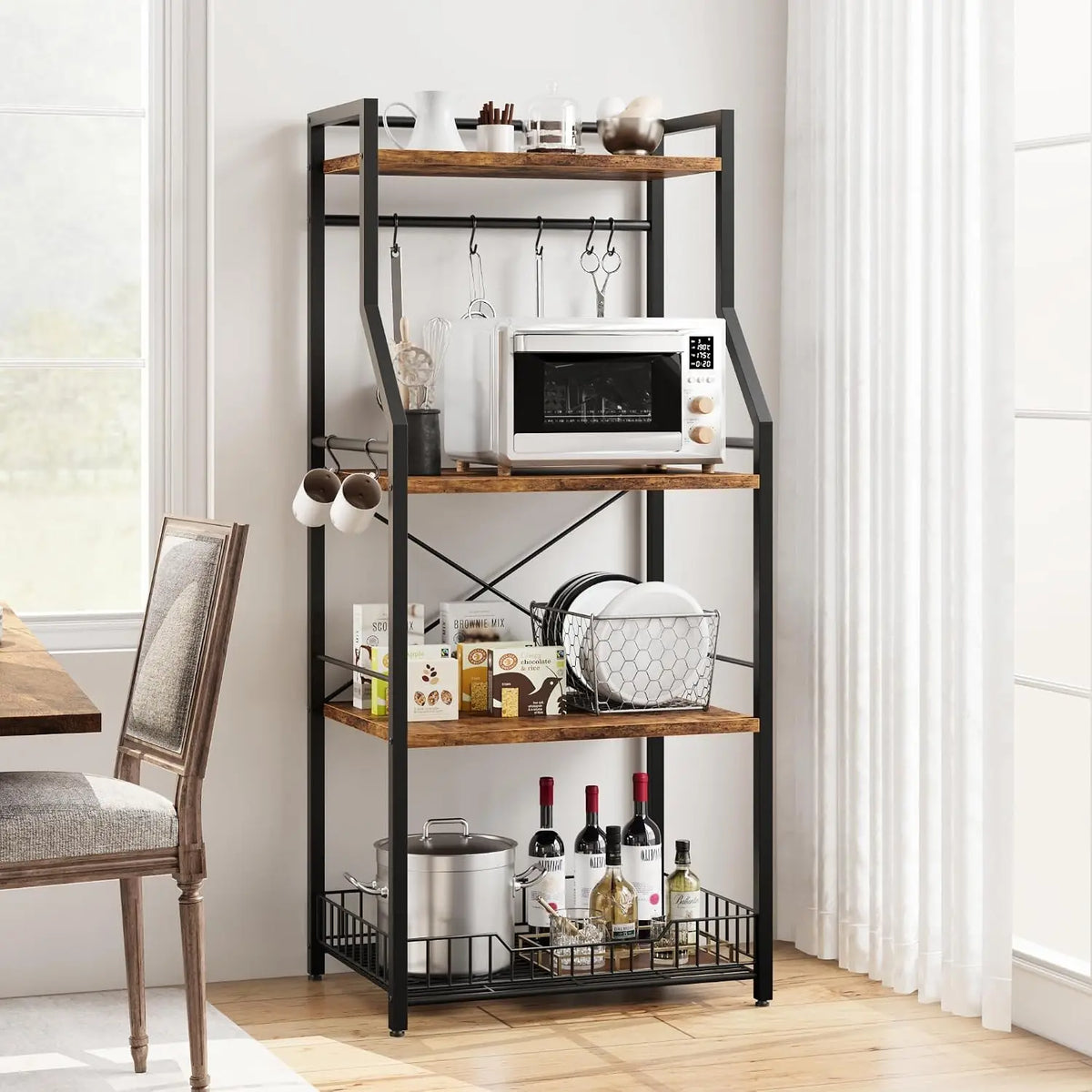 Garvee Four Tier Floor Standing Kitchen Cookware Storage Rack