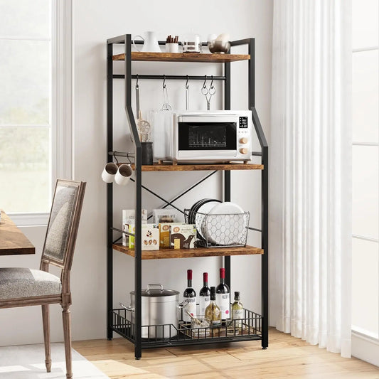 Garvee Four Tier Floor Standing Kitchen Cookware Storage Rack