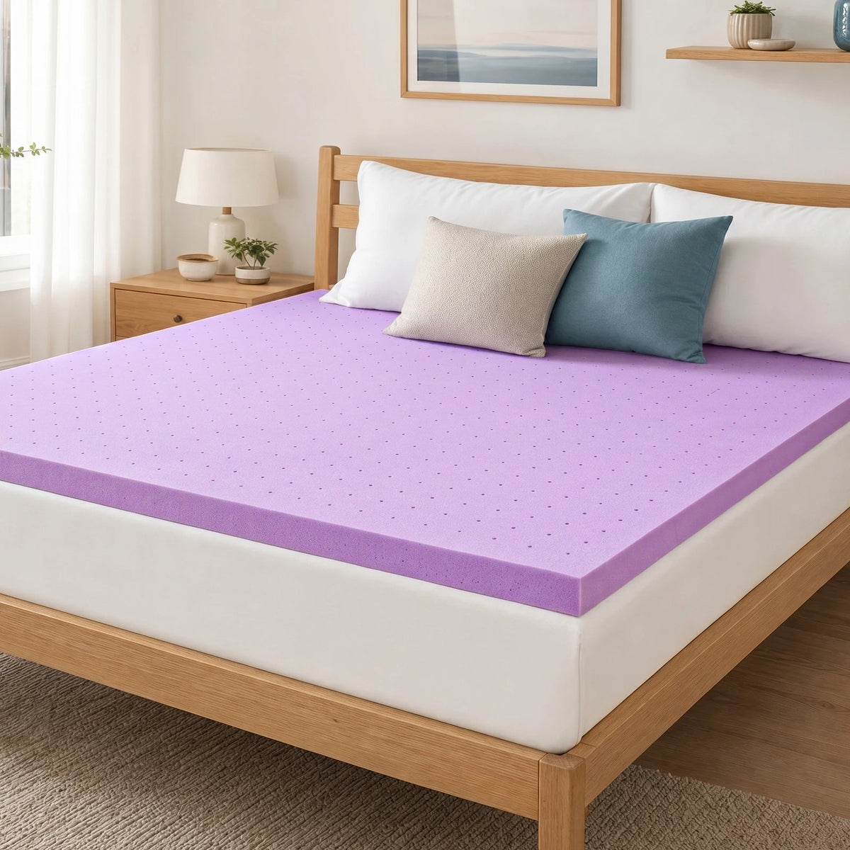 JHK Cooling Gel Memory Foam Mattress Topper For Bedroom