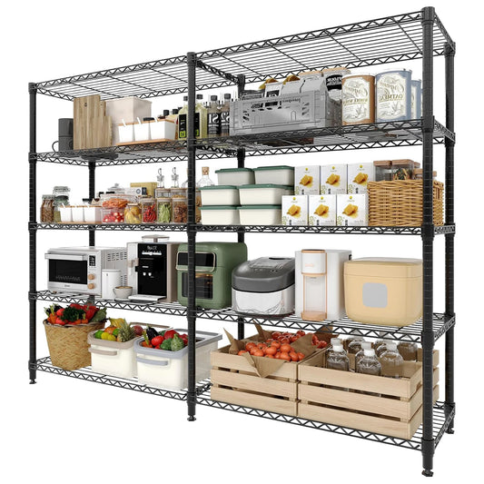 Twister Ck Heavy Duty Metal Storage Shelves Adjustable Folding Rack