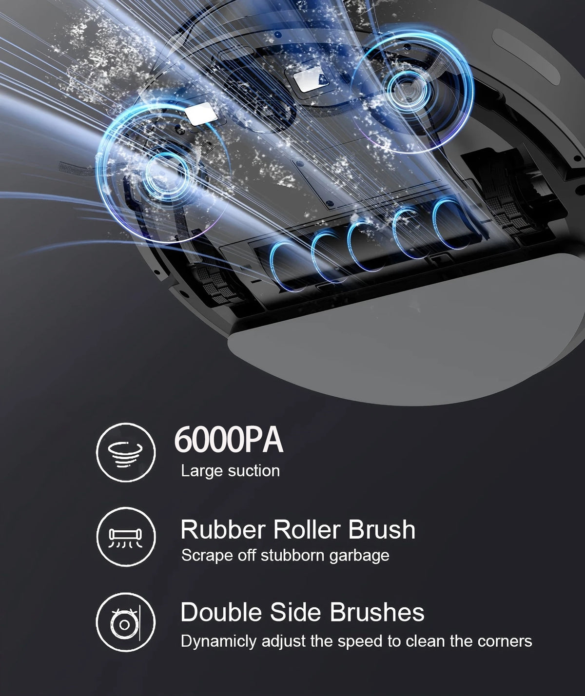 BoaiMore Robot Vacuum Cleaner And Mop With Smart Mapping