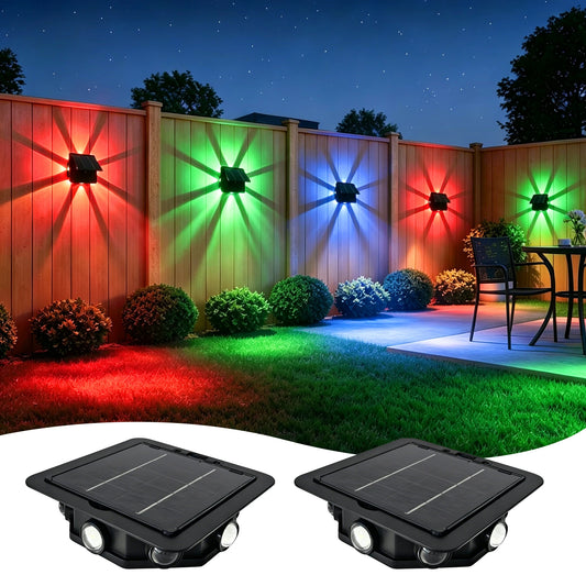 Morglad Solar Led Wall Light Waterproof Outdoor Garden Decor Lamp