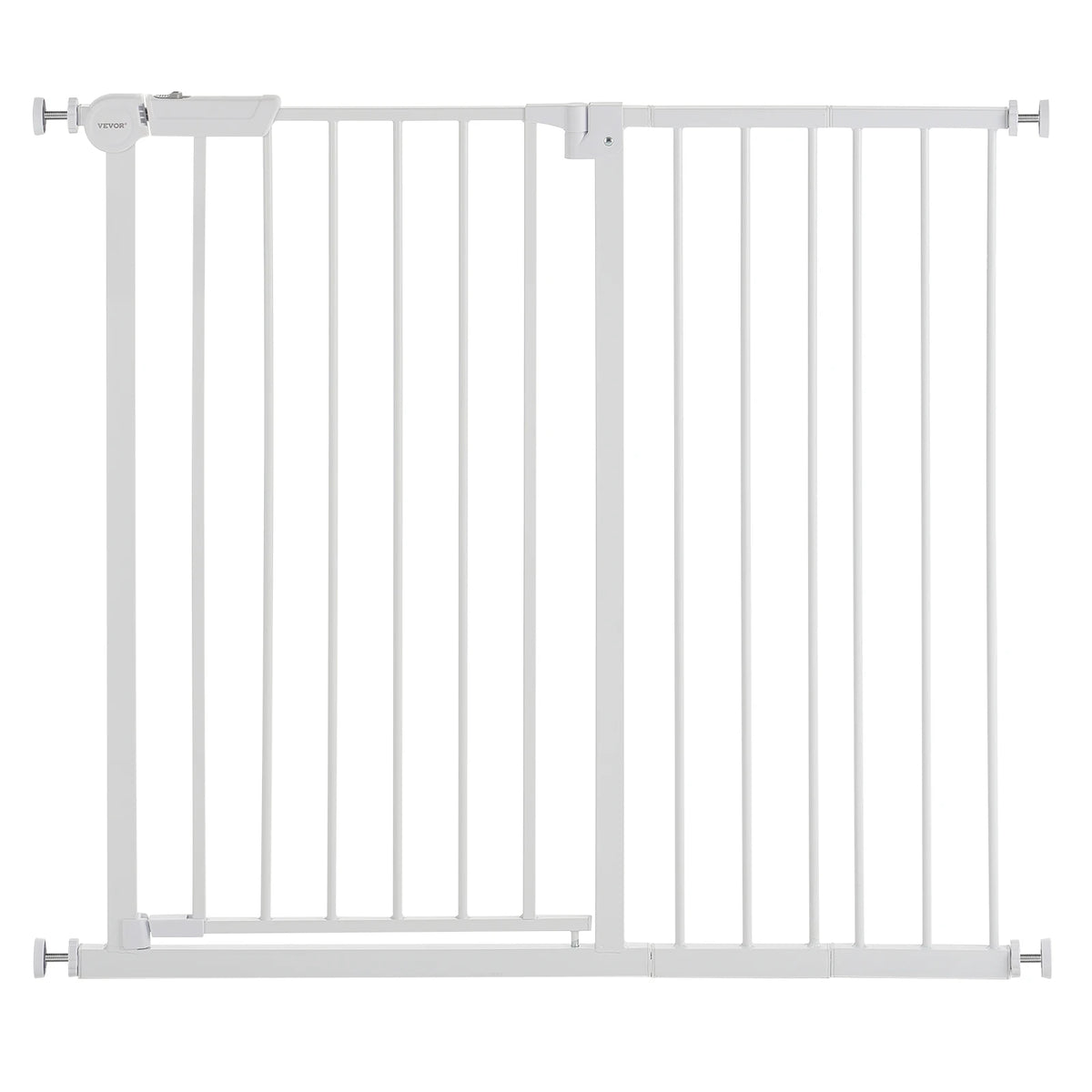 SucceBuy Stainless Steel Walk Thru Pressure Mount Baby Gate