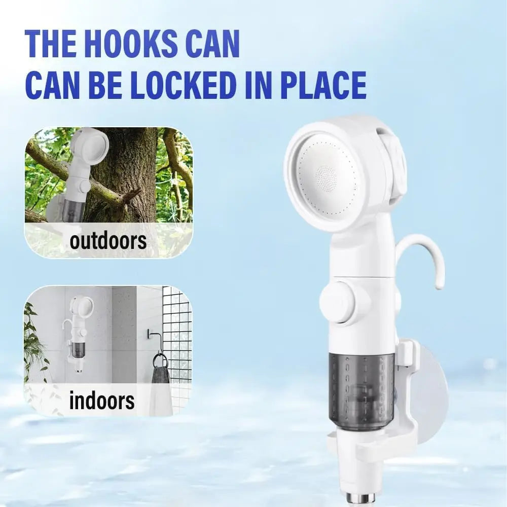 Portable Outdoor Camping Shower Pump Kit With Hose And Bucket