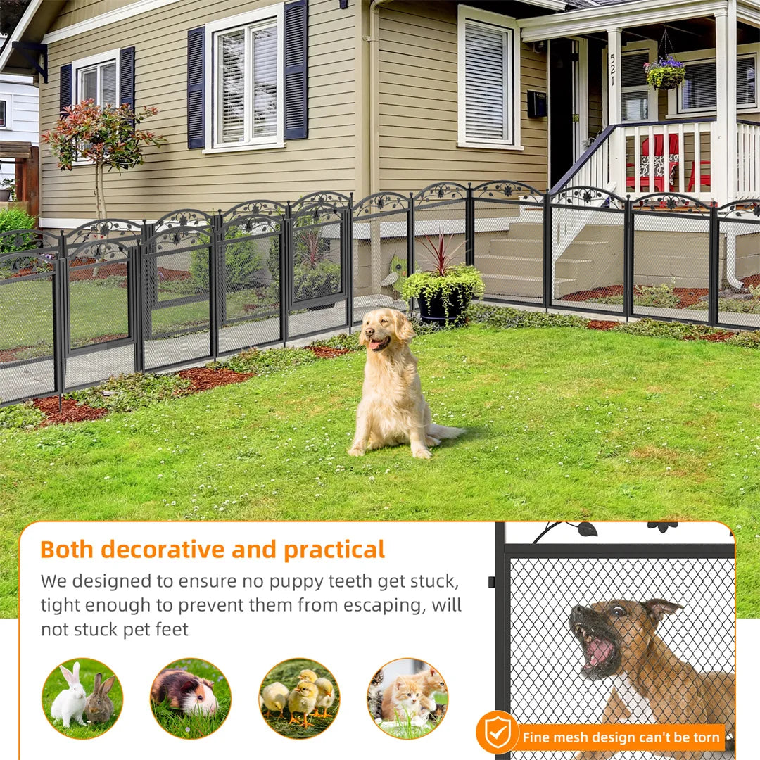 BINGOPAW Heavy Duty Metal Dog Playpen For Indoor Training