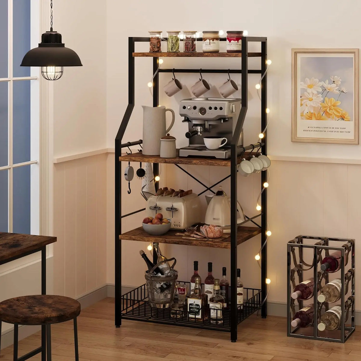 Garvee Four Tier Floor Standing Kitchen Cookware Storage Rack