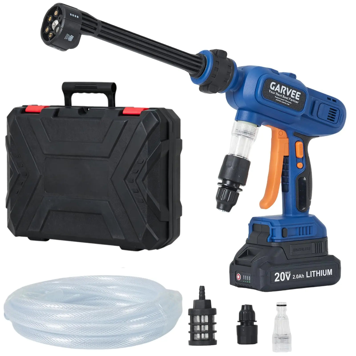 HiMISS 1100 PSI Cordless Pressure Washer 21V Portable Power Cleaner