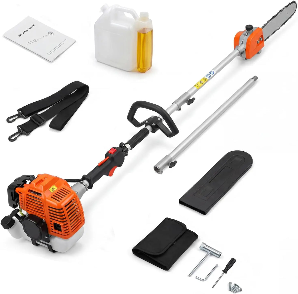 Heavy Duty Gas Powered 52CC Pole Chain Saw Trimmer