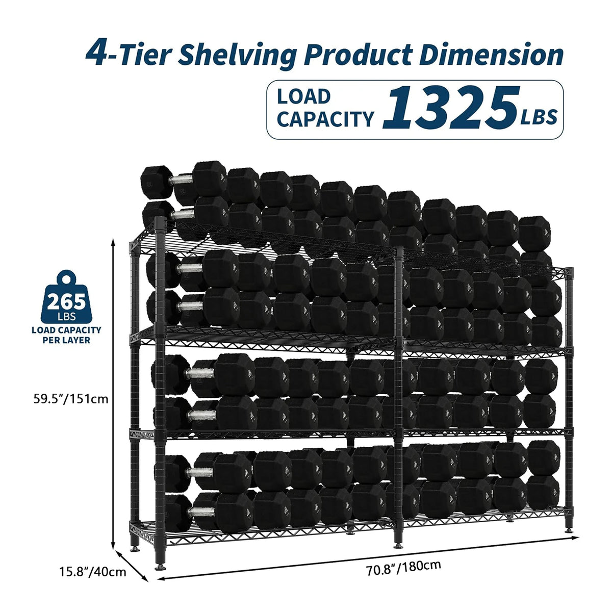 Twister Ck Heavy Duty Metal Storage Shelves Adjustable Folding Rack