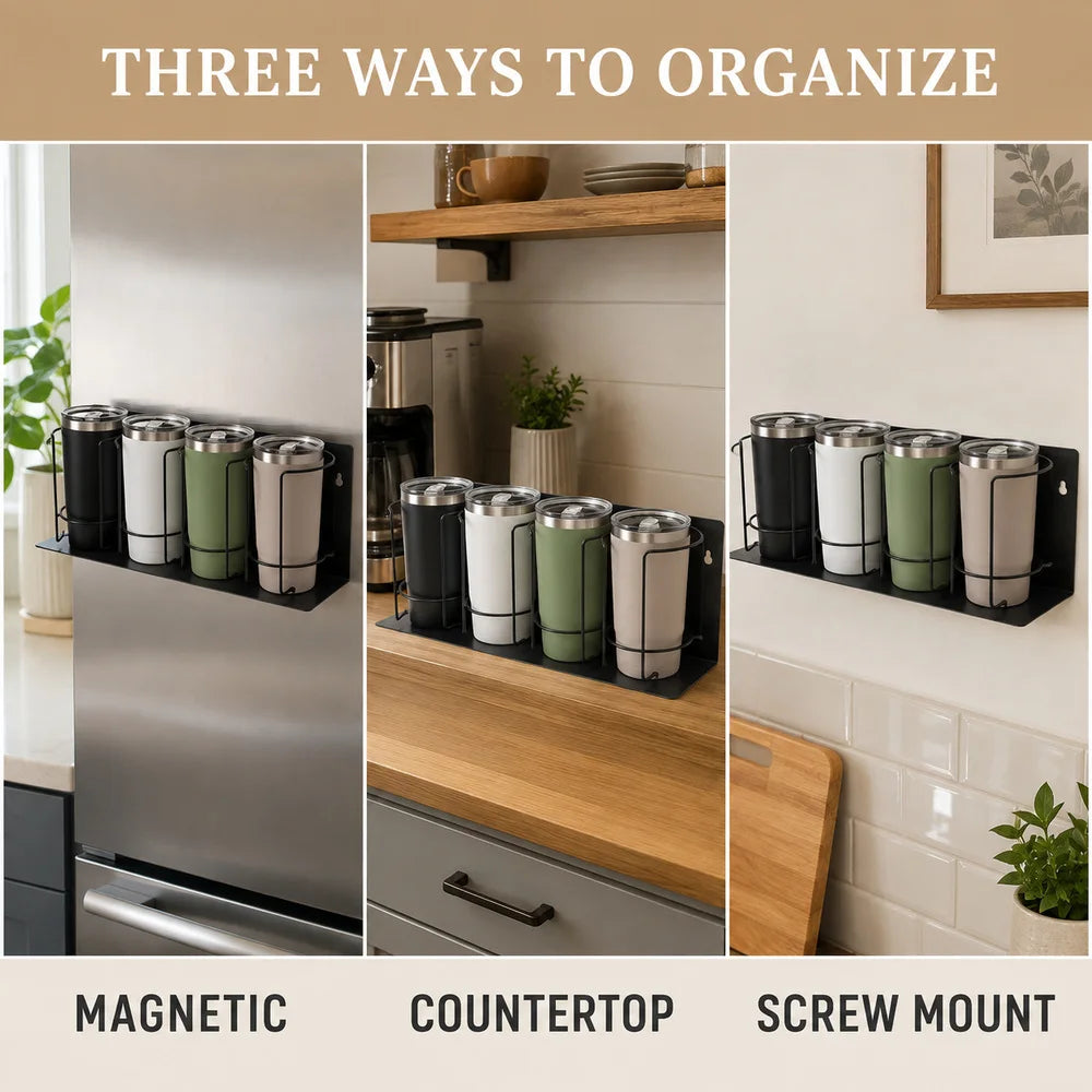 Zoe Magnetic Tumbler Organizer for Stanley Cups and Travel Mugs
