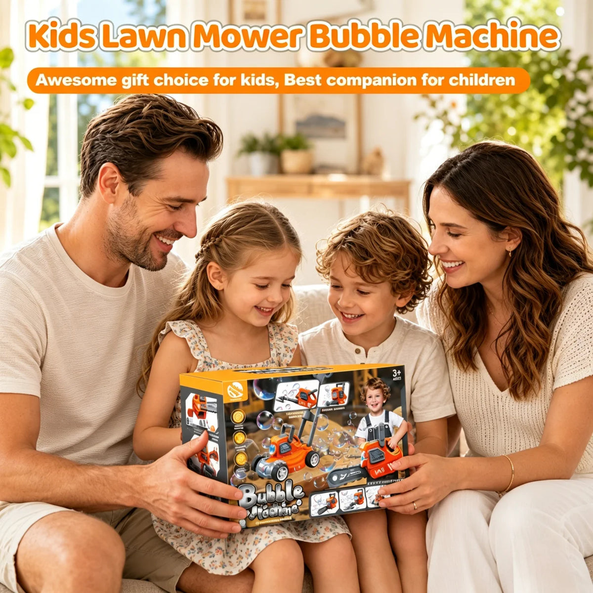 Electric Bubble Lawn Mower For Children And Toddlers