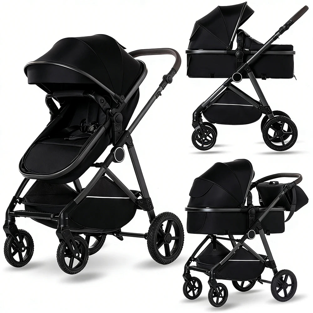 B.Childhood 2 In 1 Foldable Baby Stroller Adjustable Canopy