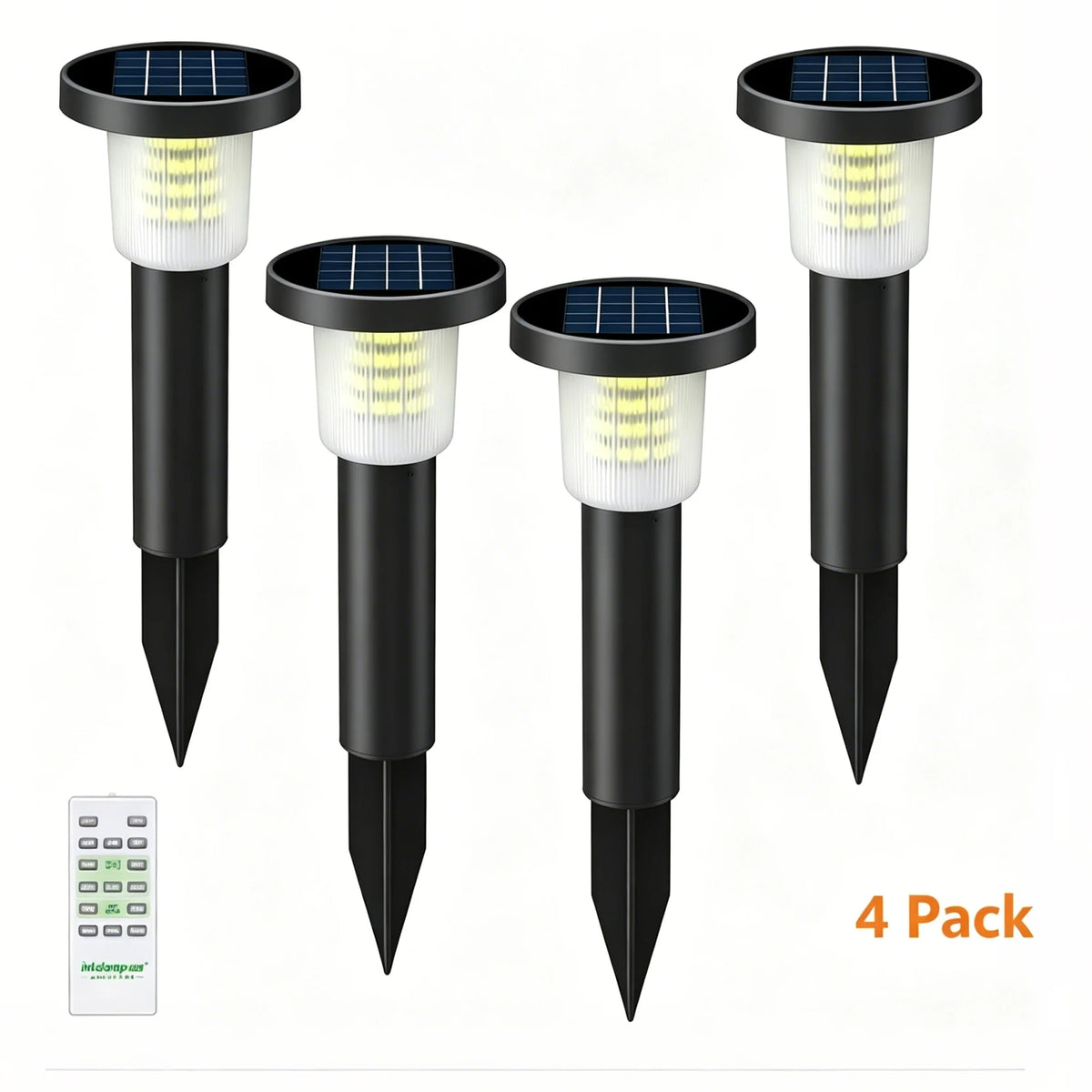 Intelamp Solar Pathway Lights 2 Pack Outdoor Landscape