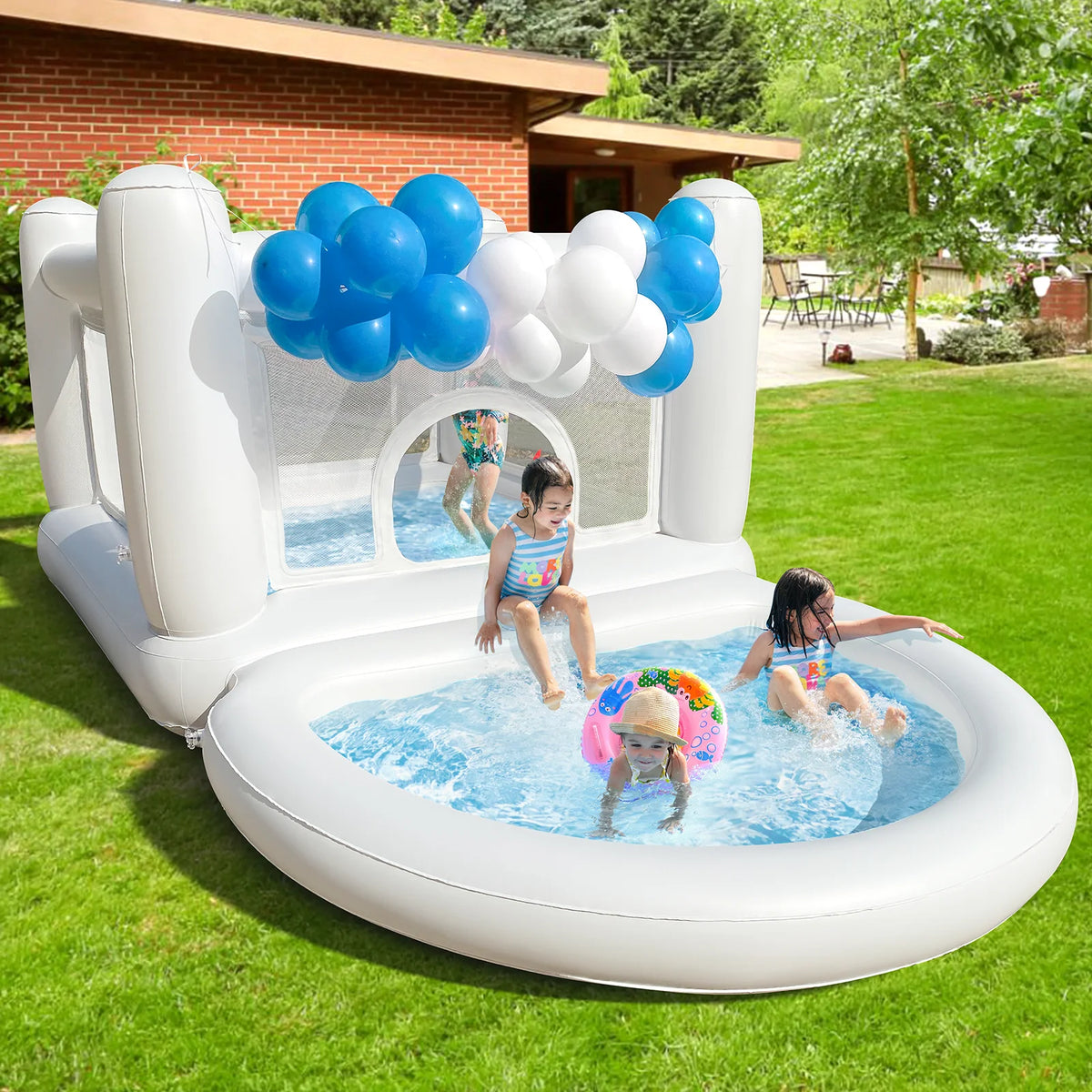 VANCEN Inflatable Bounce House Ball Pit Kids Indoor Outdoor Playhouse