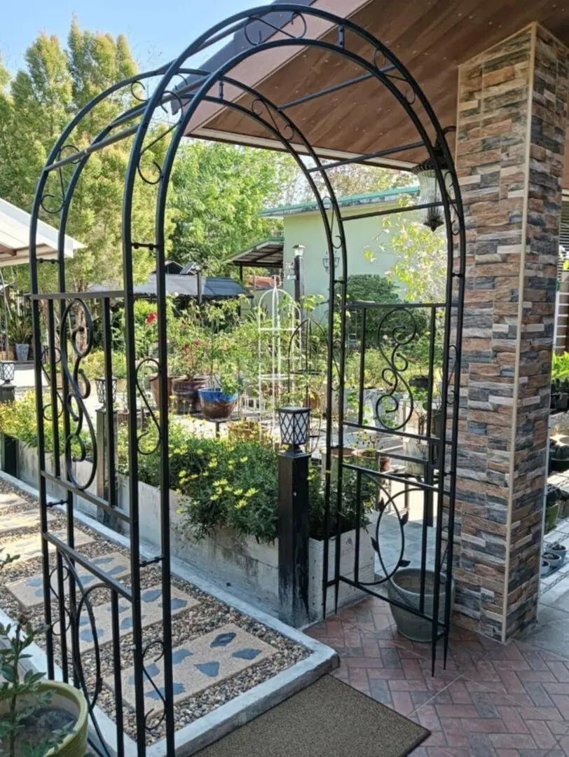 Metal Garden Arbor Trellis For Climbing Plants And Flowers