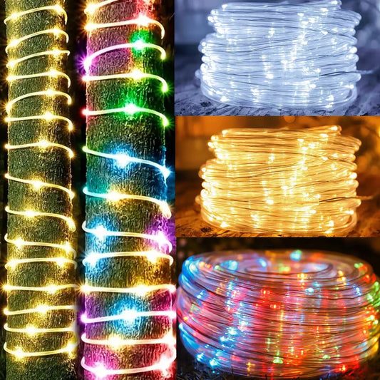 Christmas 100 LED Solar String Light Waterproof Copper Wire Fairy Lights Garden Part