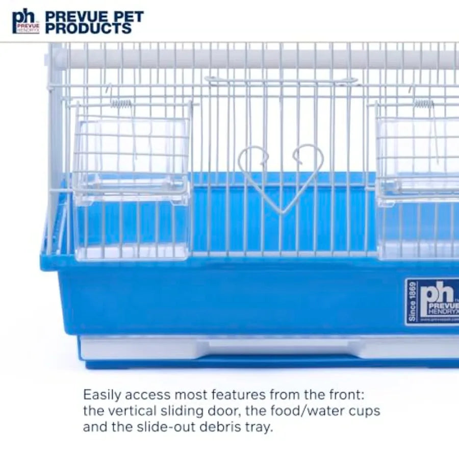 Portable Iron Square Roof Bird Cage With Carrying Handle