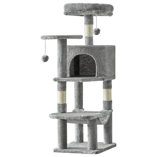 JHK Four Tier Sisal Cat Tree With Sturdy Climbing Tower