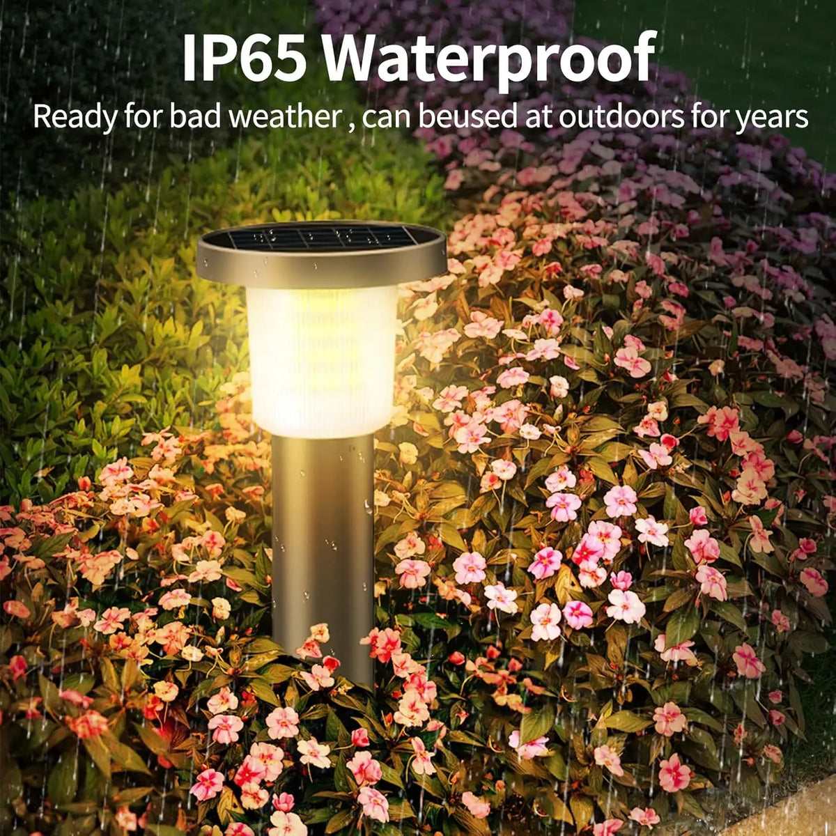Intelamp Solar Pathway Lights 2 Pack Outdoor Landscape