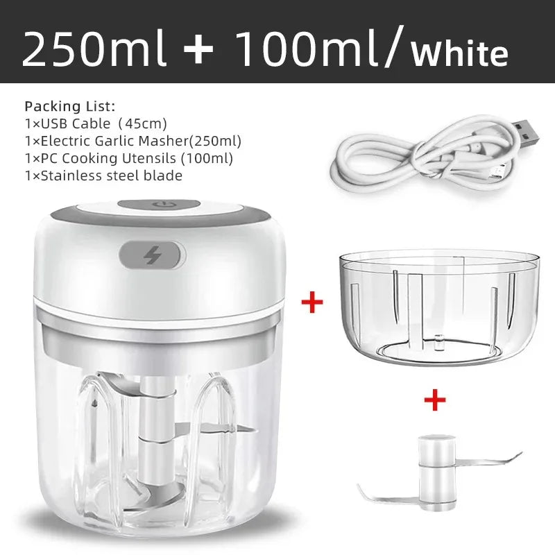 Mini Wireless Chopper w/USB Charging For Kitchen Use