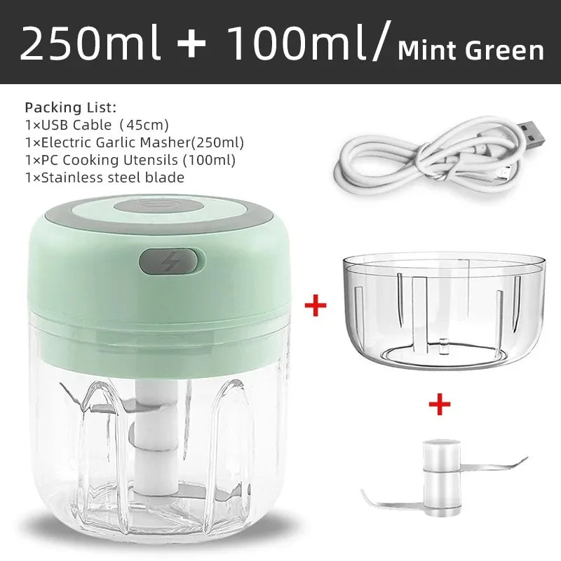 Mini Wireless Chopper w/USB Charging For Kitchen Use
