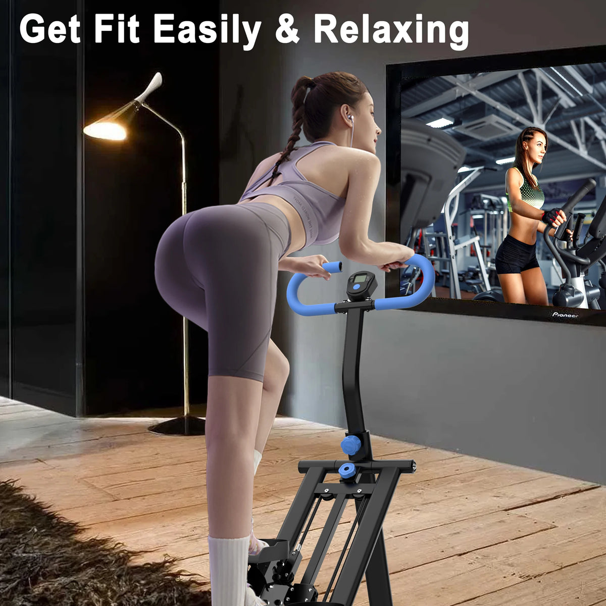 Vertical Climber Machine Adjustable Resistance Full Body Home Workout