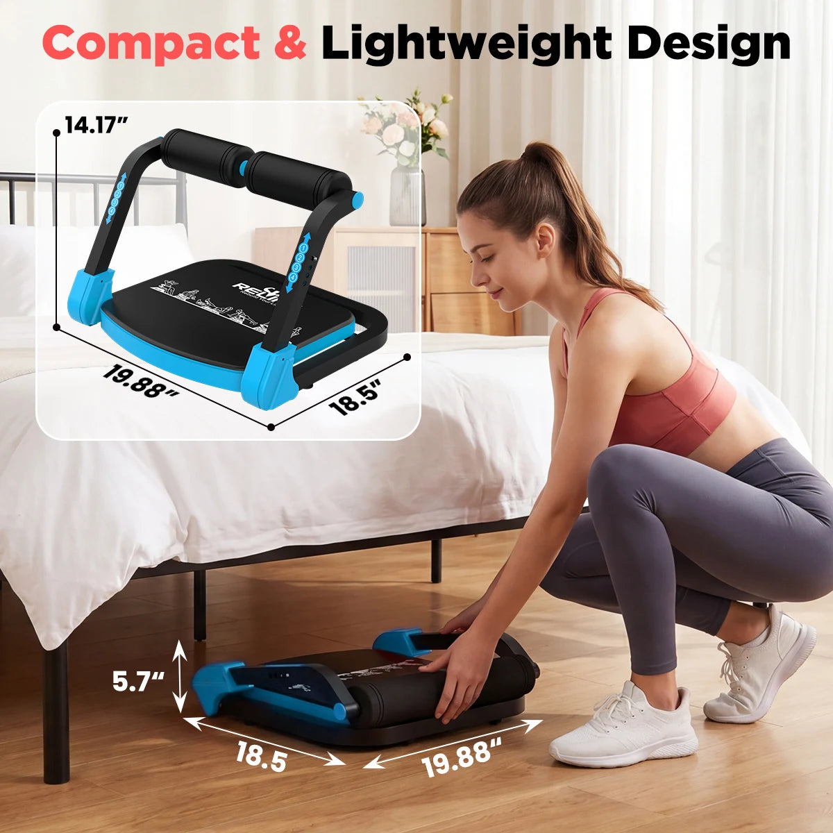Adjustable Core Training Machine With Automatic Rebound For Home Gyms