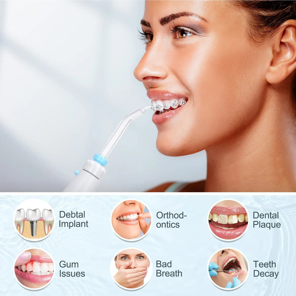 Water Flosser for Teeth and Braces Cleaning, Oral Irrigator
