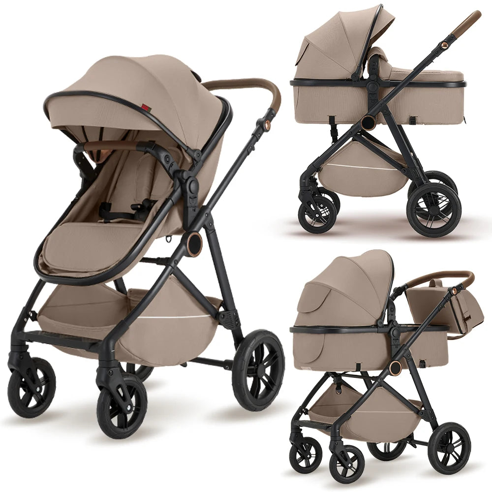 B.Childhood 2 In 1 Foldable Baby Stroller Adjustable Canopy