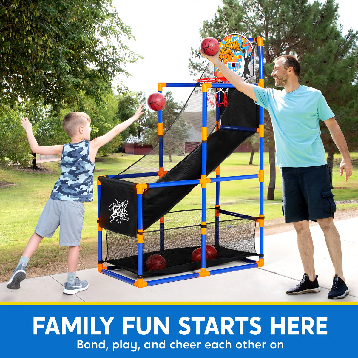 Joyfy Led Scoring Basketball Arcade Game With Adjustable Hoop